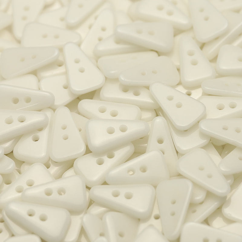 21mm Two-Hole Colorful Triangular Ceramic Buttons 25 Pack