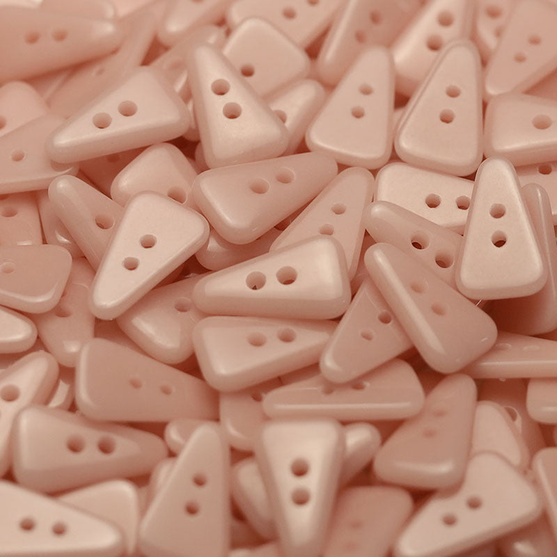 21mm Two-Hole Colorful Triangular Ceramic Buttons 25 Pack