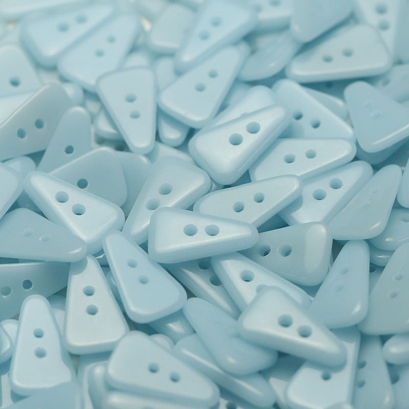 21mm Two-Hole Colorful Triangular Ceramic Buttons 25 Pack