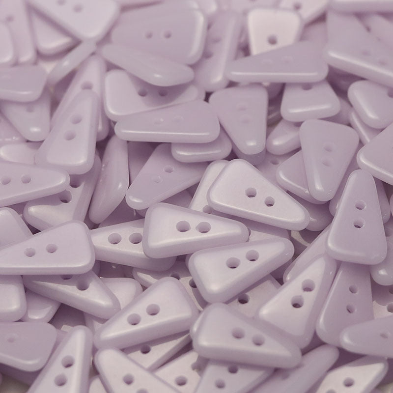 21mm Two-Hole Colorful Triangular Ceramic Buttons 25 Pack