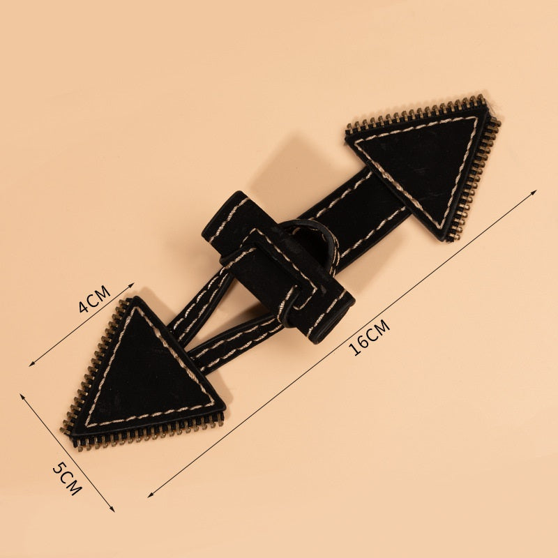 16/19.8cm Fekete Sötétbarna Bőr Felvarrható Kapcsolók Gombok 4db