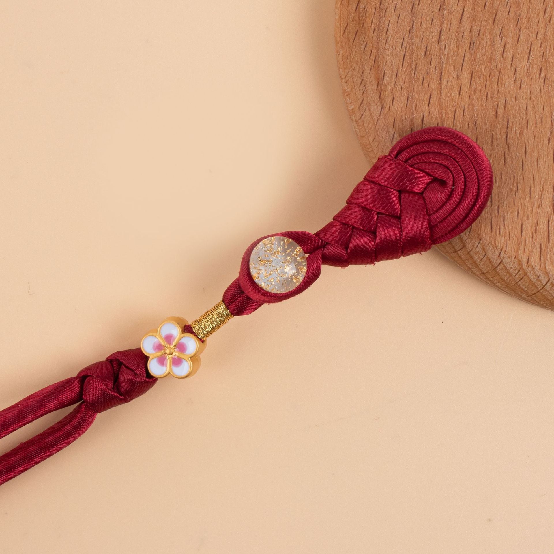 8cm/27cm Cheongsam grodknappar handgjorda flätade satintyg 6 st