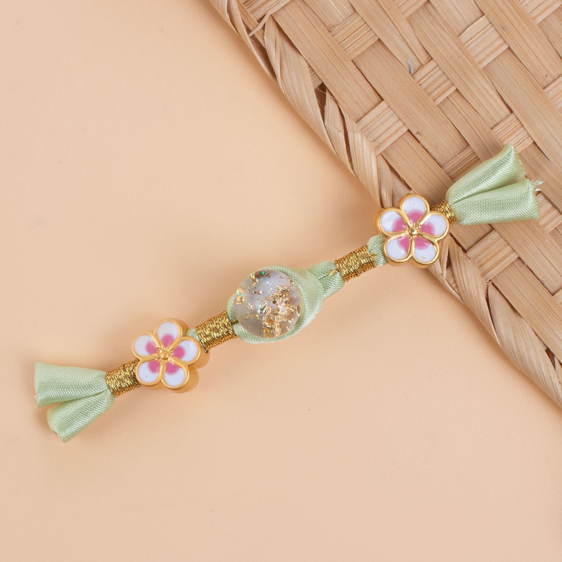 8cm/27cm Cheongsam grodknappar handgjorda flätade satintyg 6 st