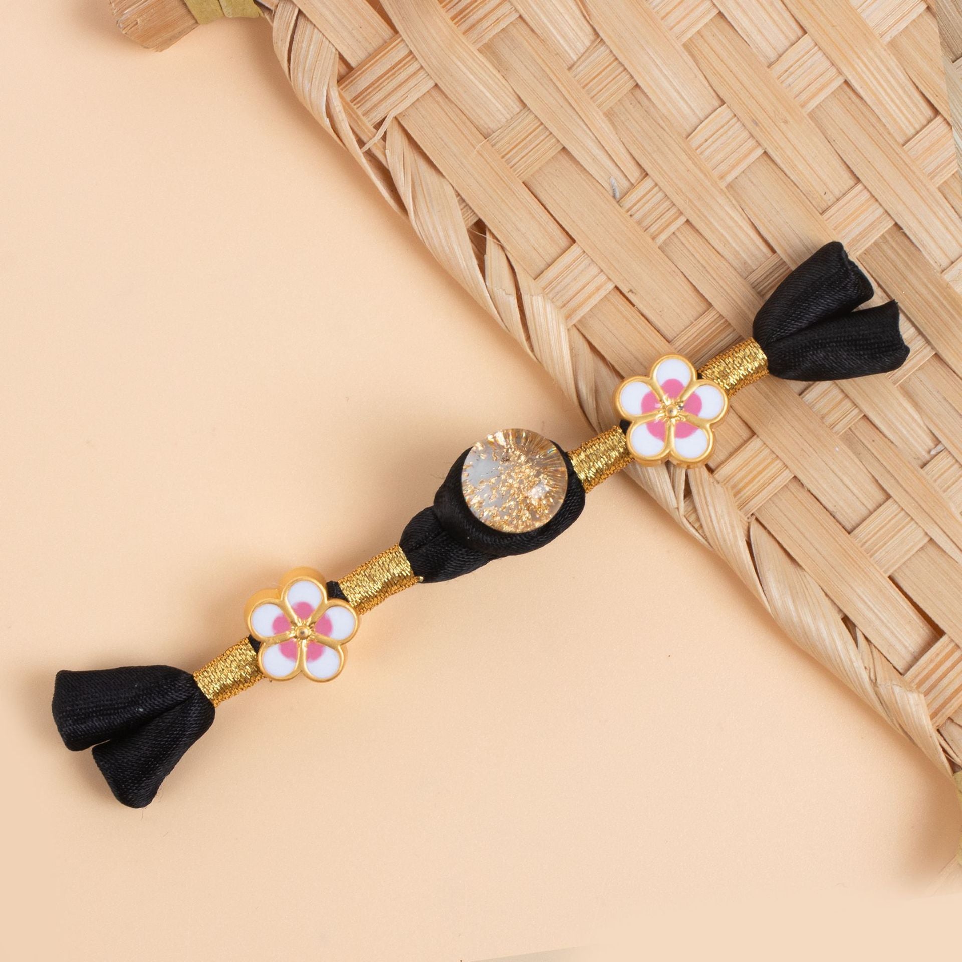 8cm/27cm Cheongsam grodknappar handgjorda flätade satintyg 6 st