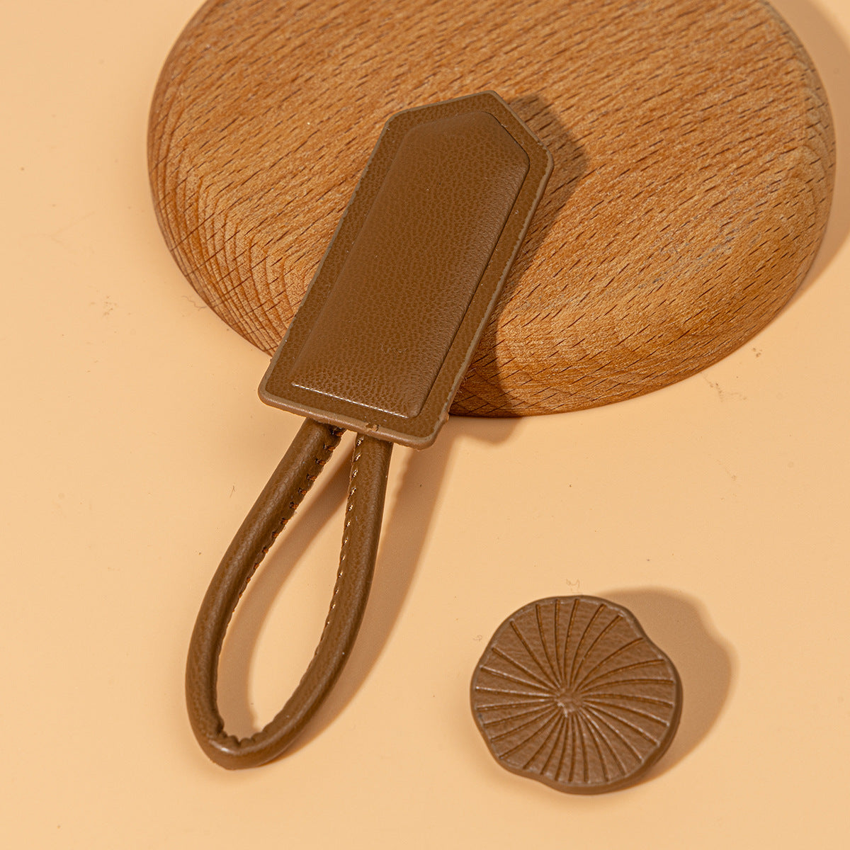 11.8cm Leather Chinese Knot Buttons for Hanfu Cheongsam Coats 5pcs