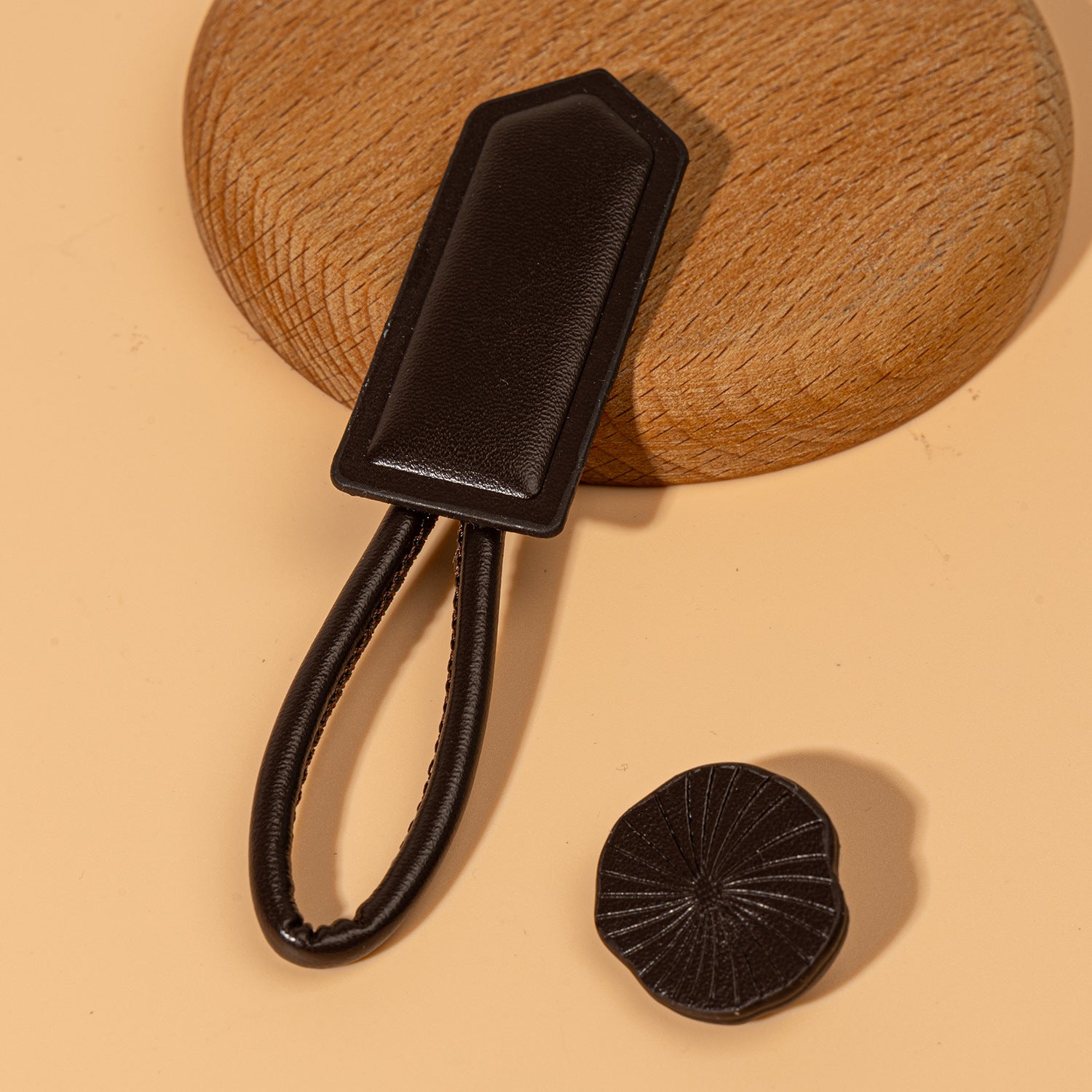 11.8cm Leather Chinese Knot Buttons for Hanfu Cheongsam Coats 5pcs