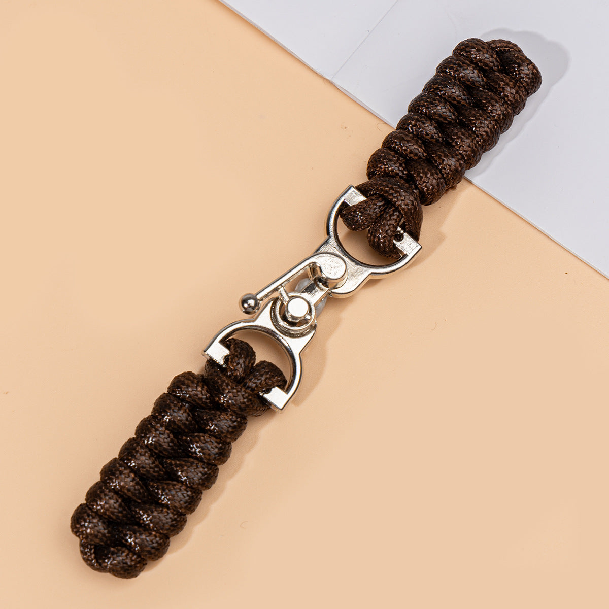 13.5cm Black Waxed Rope Sew-on Toggle Button with Metal Buckle 3pcs