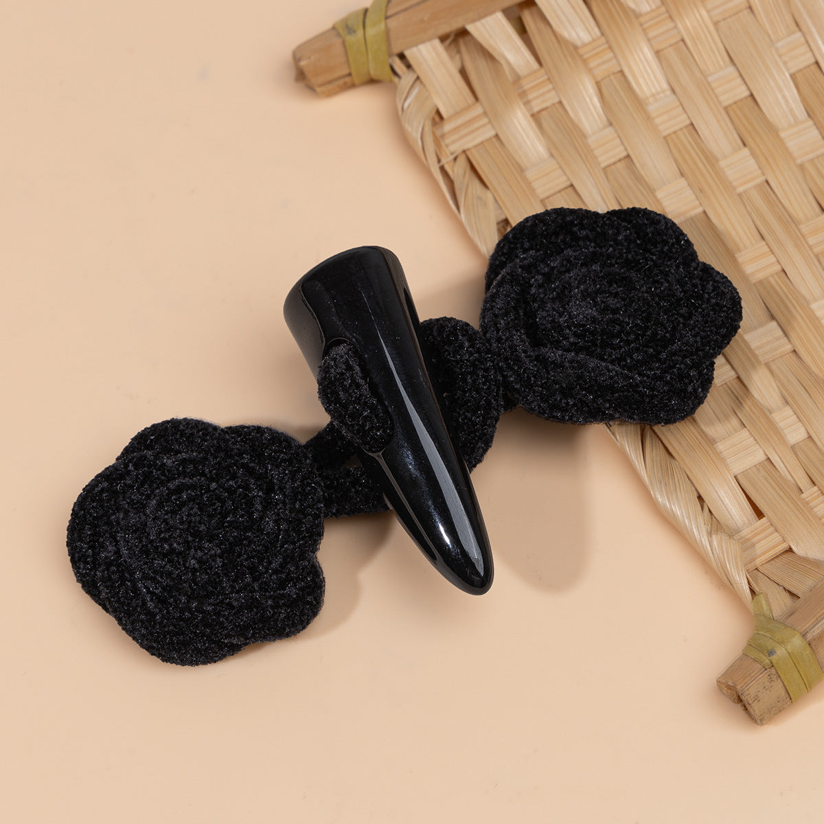 Botones de toggle de corduroy rosa de 11 cm para coser con cuerno de resina 4 piezas