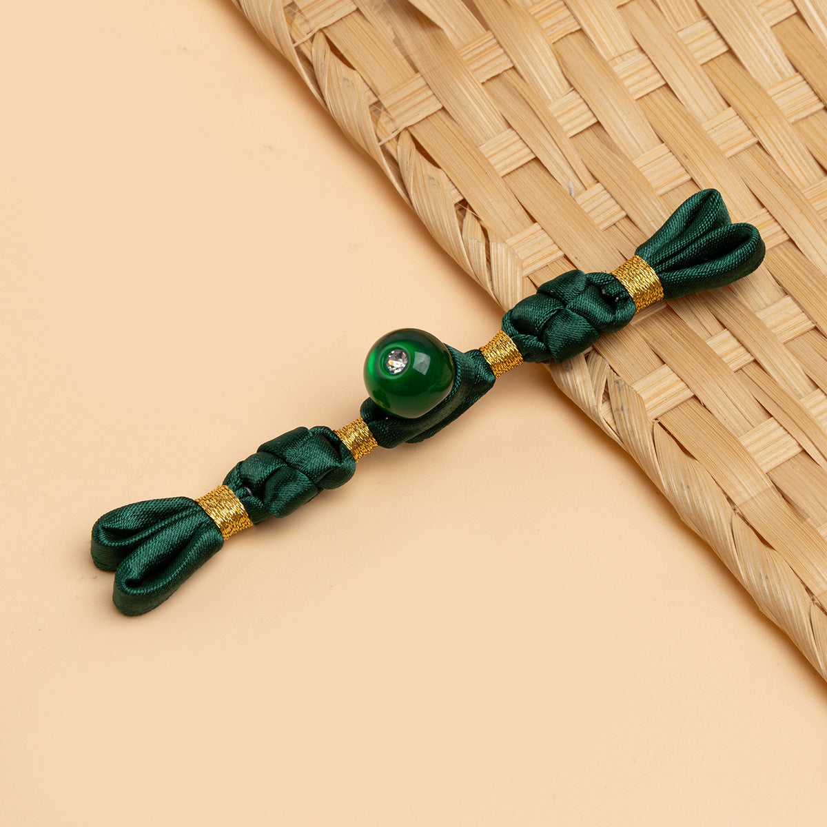 Botones trenzados de piedra de diamante hechos a mano en China para cheongsam Pankou 6 piezas