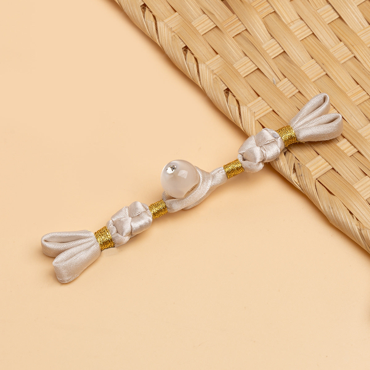 Botones trenzados de piedra de diamante hechos a mano en China para cheongsam Pankou 6 piezas