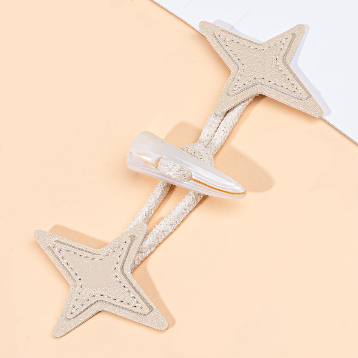Toggles de cuero Starburst de 17.5 cm para coser con botón de cuerno de resina 6 piezas