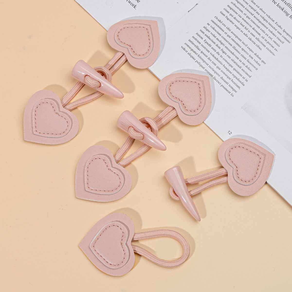 16cm Pink Resin Horn Leather Buttons for Women's Trench Coats 6pcs - Lots of Buttons