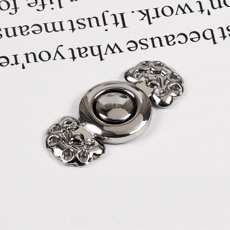 2.8cm Chinese Cloud and Ruyi Metal Pair Buttons 10pcs