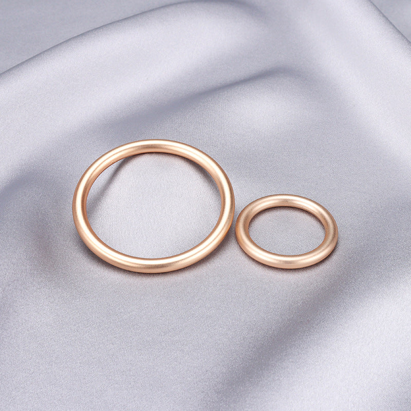 20-45mm Metall Solid Ring Spänne Bälte Väska Rem DIY 2 Pack (Guld + Svart)