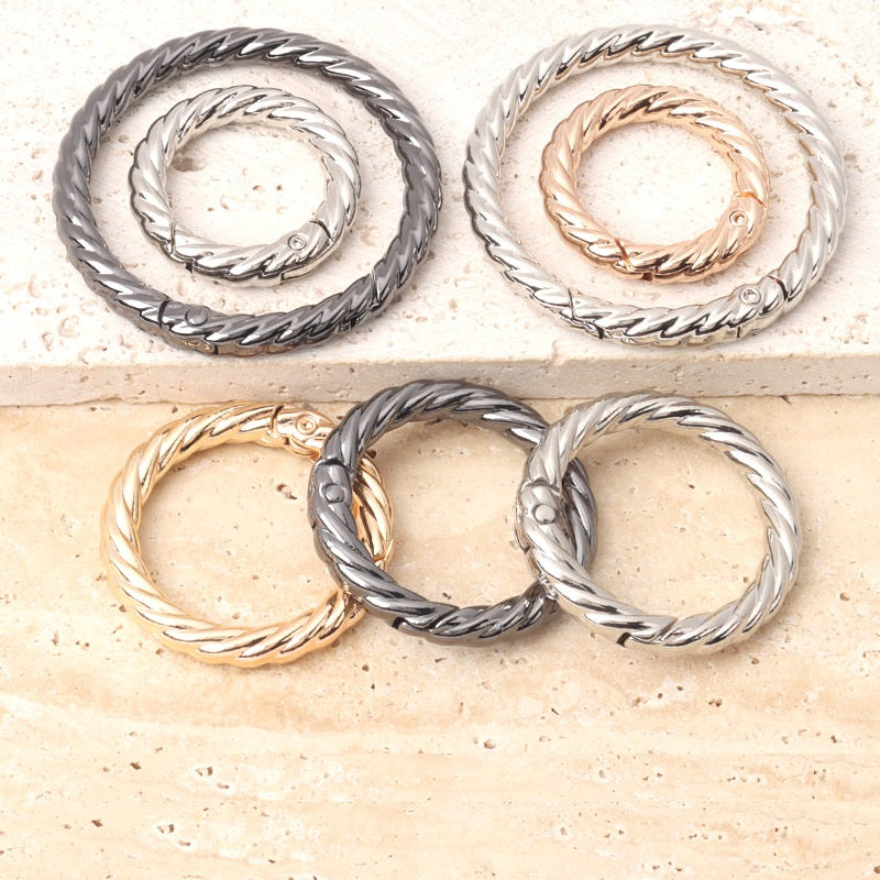 Metall O Vår Ring för Väsksnodd Handväska & Nycklar 10st