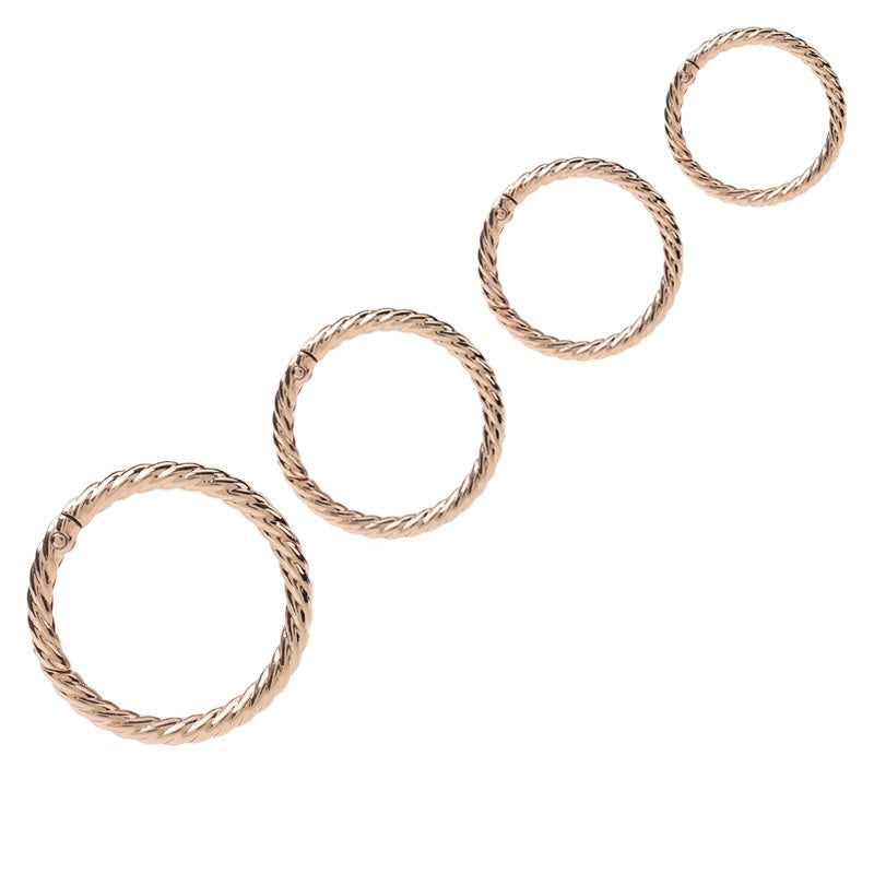 Metall O Vår Ring för Väsksnodd Handväska & Nycklar 10st