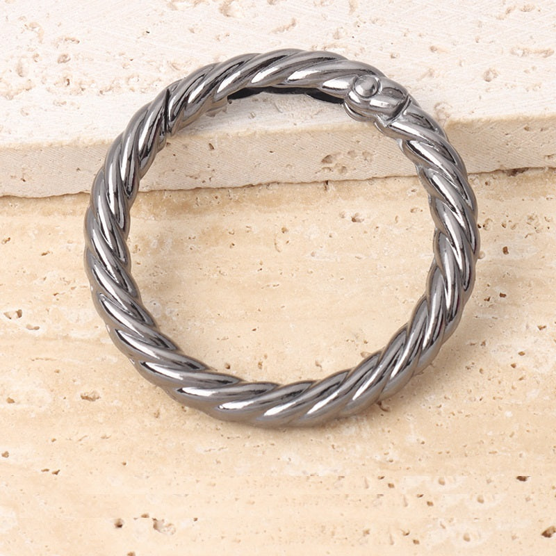 Metall O Vår Ring för Väsksnodd Handväska & Nycklar 10st