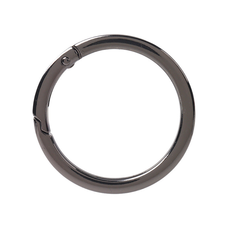 16-38mm Metall DIY Öppen Ring Fjäderkrok Spänne 10st