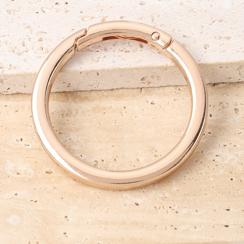 16-38mm Metall DIY Öppen Ring Fjäderkrok Spänne 10st