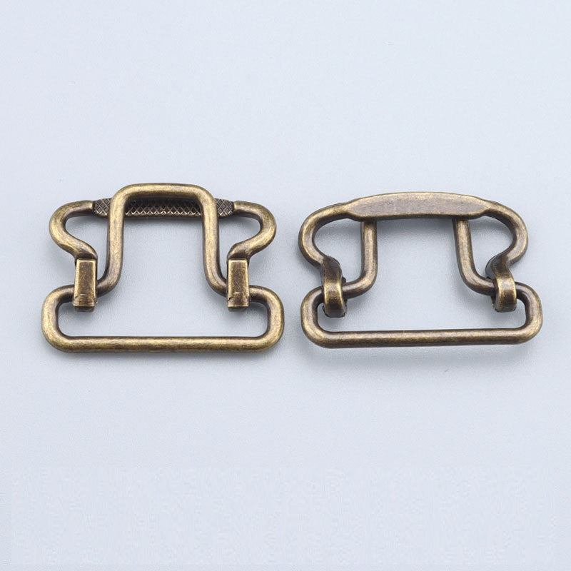 28mm Electroplated Alloy Buckles for Men's Suit Vests Adjustment Buttons 8pcs - Lots of Buttons