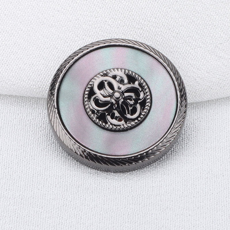 Guld Gunmetal Resin Metallknappar för Cashmere Kappor 10st