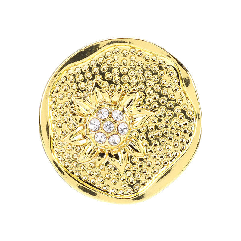 Floral Shaped Rhinestone Buttons for Women's Sweaters Vintage Suits 12pcs - Lots of Buttons