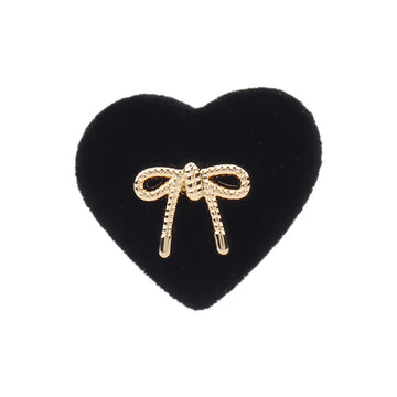 15 - 26mm Heart-Shaped Flocked Velvet Shank Buttons 6pcs