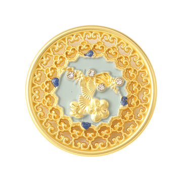 Botones de metal dorado de temática étnica vintage china de 17/23 mm para suéter cardigan 10 piezas