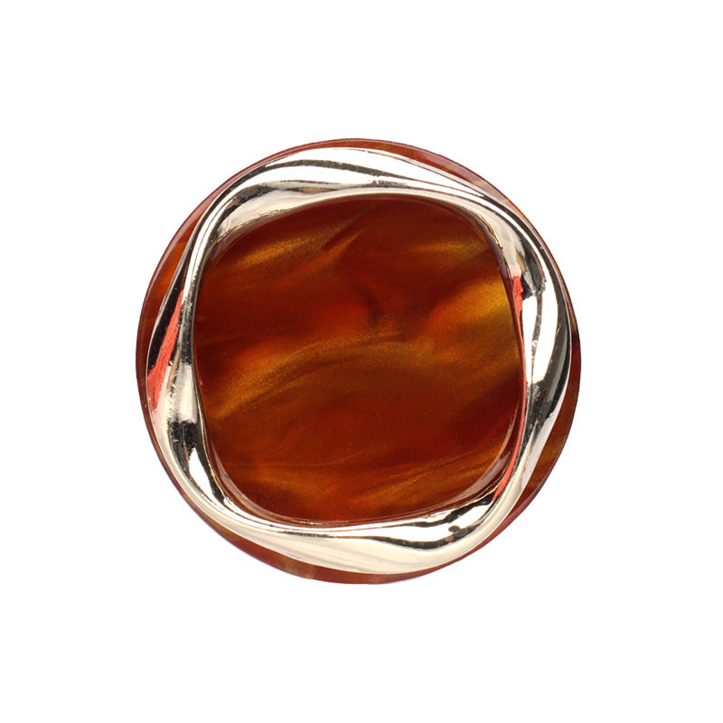 Beige Black Red Brown Resin Metal Shank Buttons for Women's Clothing 10pcs - Lots of Buttons