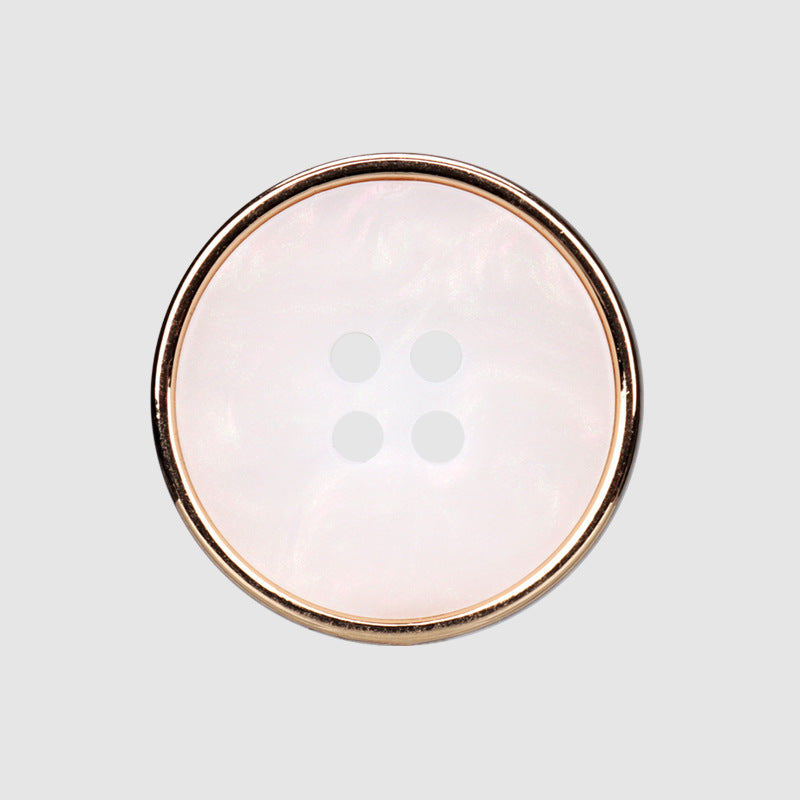 15-25mm Runda Metallharpiks Kombinerade Fyrhålsknappar 25 Pack