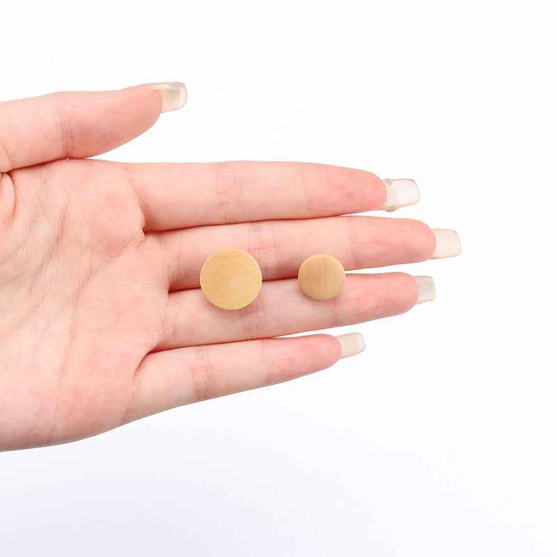 11.5/15mm Poplar Wood Buttons for Children's Clothing - Adorable Decorative Fasteners 30pcs - Lots of Buttons