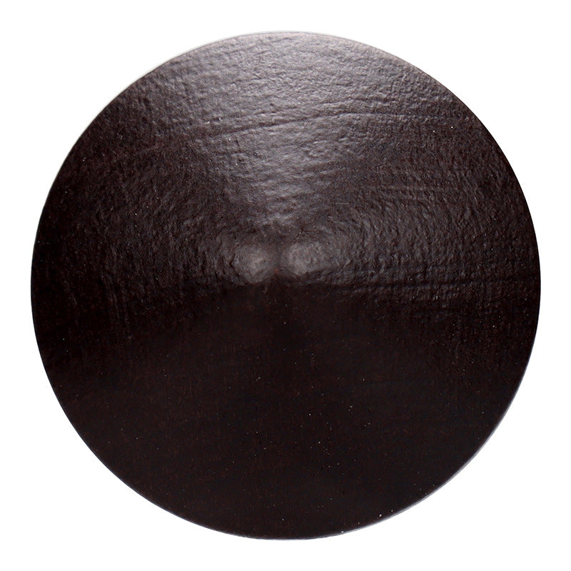 Dark Brown Painted Mushroom Wood Shank Buttons for Infant Clothing 30pcs