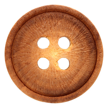 Bottoni rotondi in legno di pioppo distressed da 10/11,5/15mm per camicie vintage e maglioni, 40 pezzi