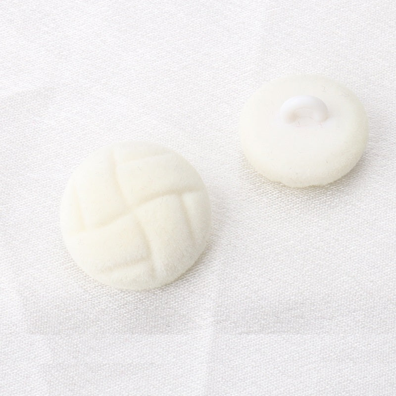 18/21mm Flocked Tortoise Pattern High-Stem Buttons 6pcs