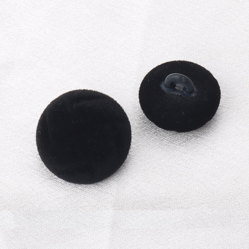 18/21mm Flocked Tortoise Pattern High-Stem Buttons 6pcs