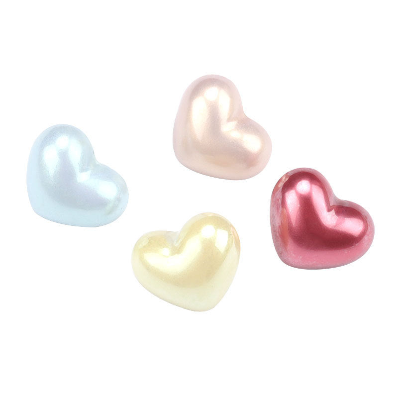 14mm Heart-Shaped Plastic Decorative Button for Kids' Clothes 40 Pack - Lots of Buttons