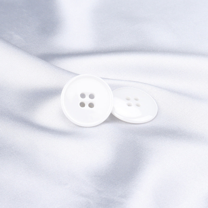 15mm/20mm Premium White Ceramic Buttons for Men Women Suits 10pcs