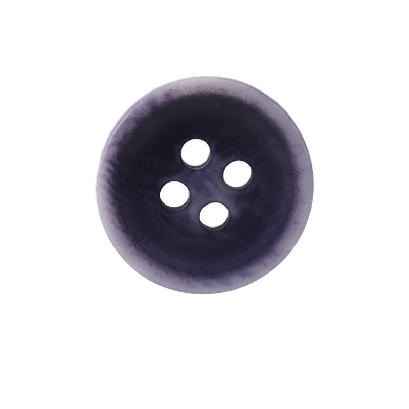 15mm Ronde 4 Gat Beige Paarse Versleten Corozo Knopen voor Trui Breiwerk 20st.