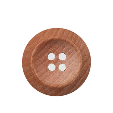 Bottoni rotondi in legno naturale da 11,5-25mm con 4 fori per cappotti e camicie 40 pezzi