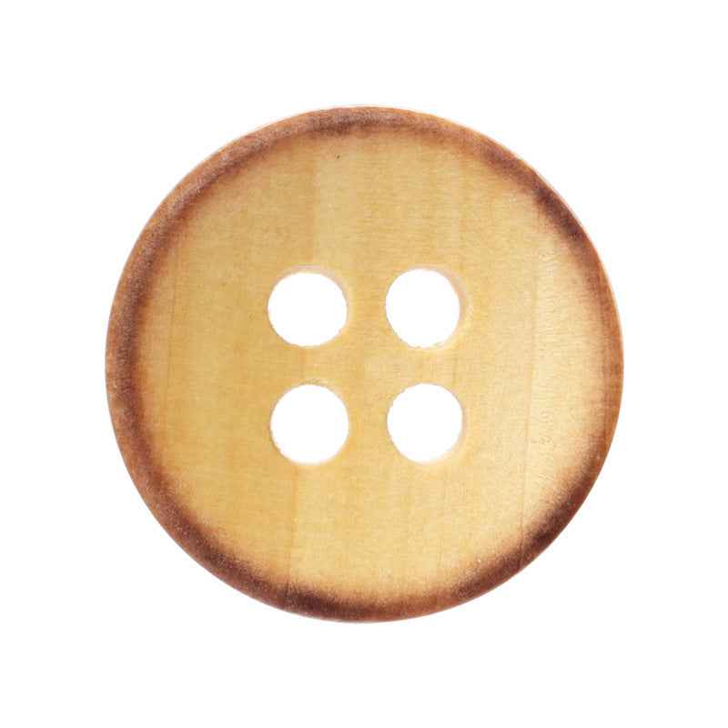 11.5mm Round 4-Hole Poplar Wood Buttons for Children's Sweater Cardigans 60pcs - Lots of Buttons