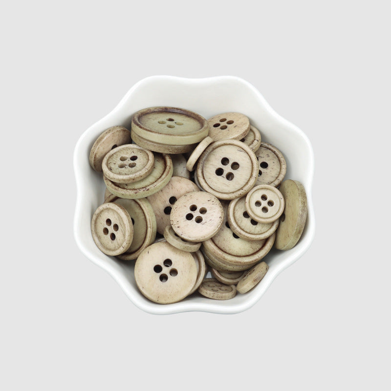 11,5-23mm Bottoni Vintage in Osso Naturale per Maglioni e Cappotti, Confezione da 25