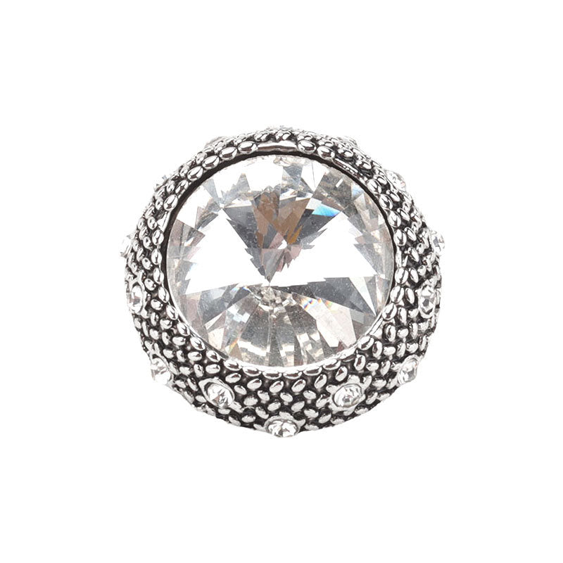 20mm Vintage Round Metal Rhinestone Buttons for Woolen Overcoats 5pcs