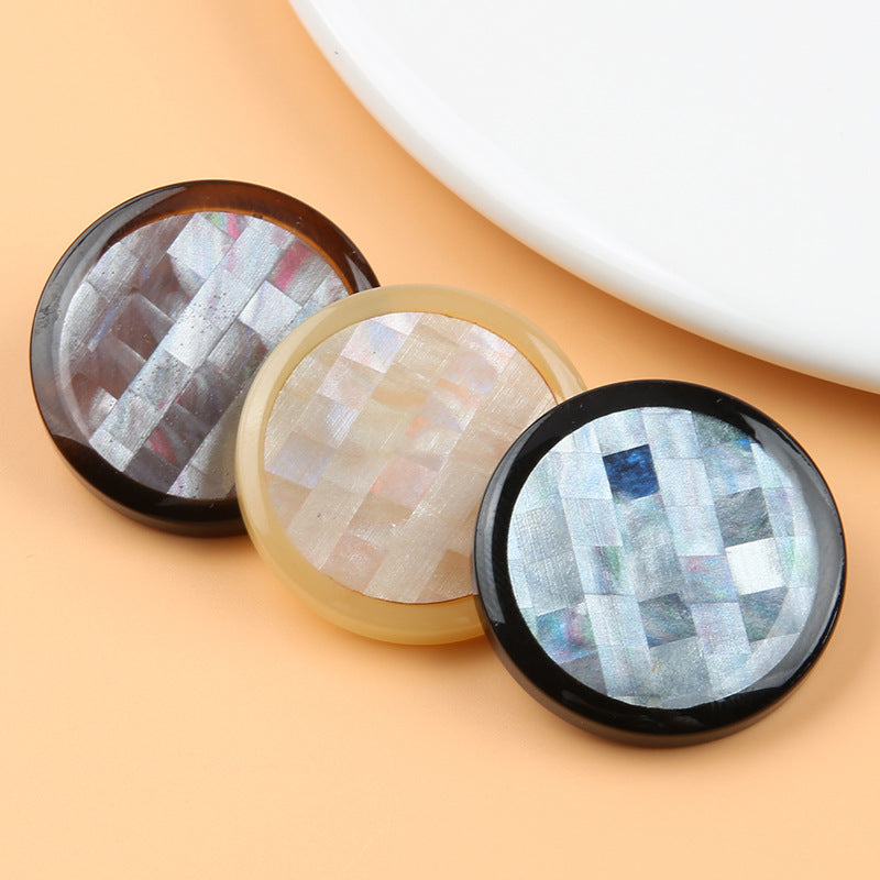 Mosaik Runda Harshålls Knappar för Kvinnor Tröja 20 Pack (18/23/25/28mm)