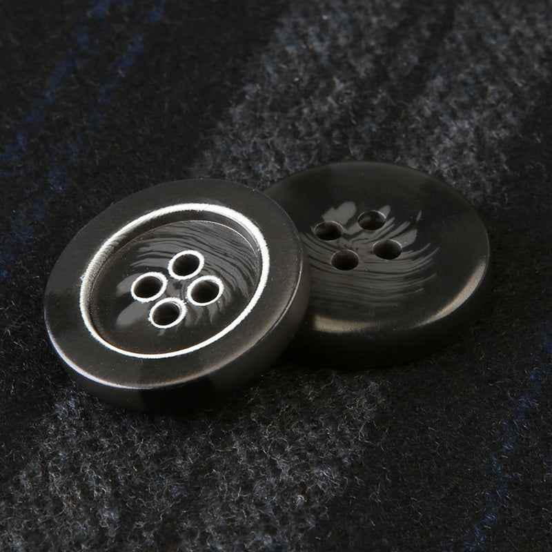 15-25mm Round Resin Four-Hole Buttons for Men's Clothing and Trousers 30pcs - Lots of Buttons