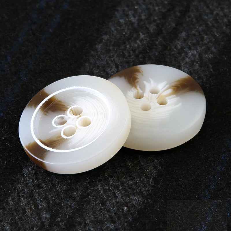 15-25mm Round Resin Four-Hole Buttons for Men's Clothing and Trousers 30pcs - Lots of Buttons