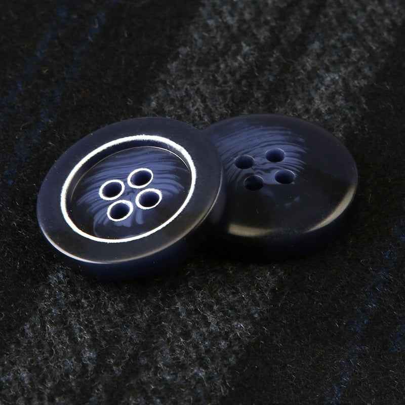 15-25mm Round Resin Four-Hole Buttons for Men's Clothing and Trousers 30pcs - Lots of Buttons
