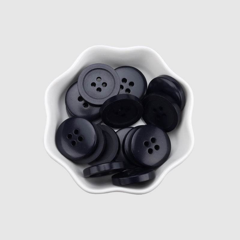 15-25mm Gråbruna Återvunna Harcirkulära Fyrhålsknappar 30-pack