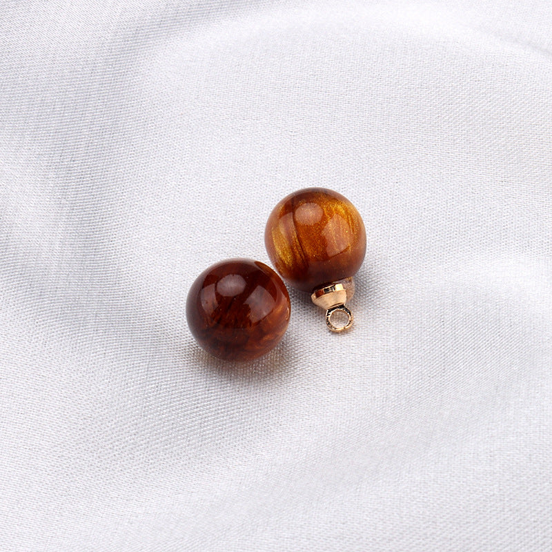 9mm Resin Bead Buttons for Women's Shirts Chiffon Tops Cheongsam 40pcs - Lots of Buttons