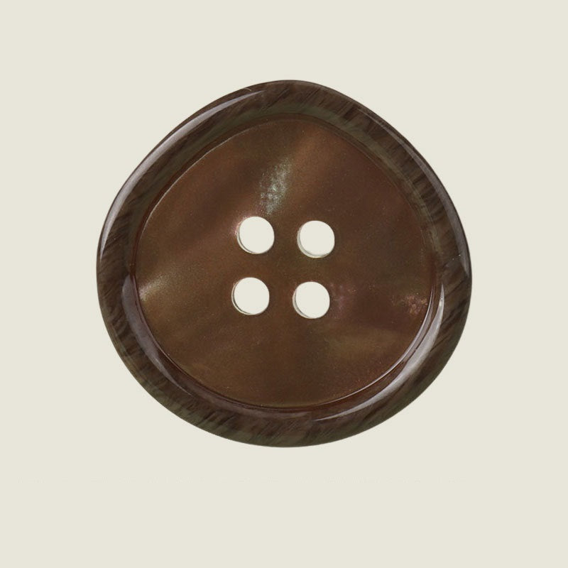 17,5-30 mm Vattendroppe Svart Beige Brun Harpiks Knappar för Jackor 20 st