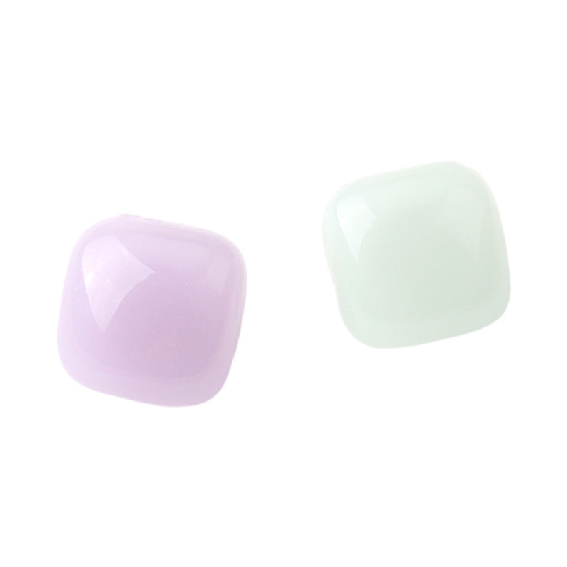 10.5mm Colorful Resin Square Buttons for Children's Sweaters Dresses 36 Pack 